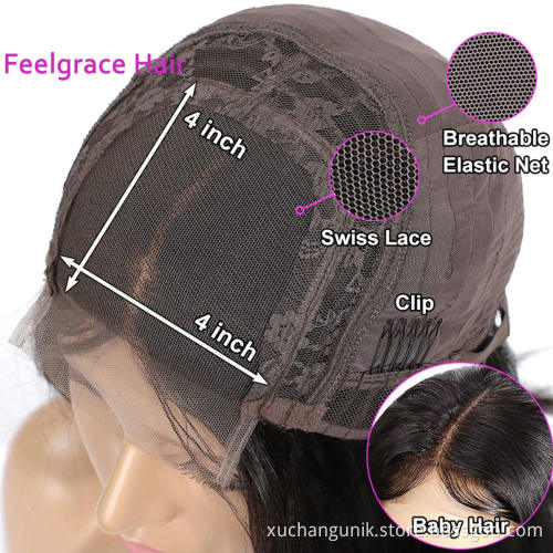 Uniky 1B 27 Body Wave Wig Ombre Highlight 13x4 Lace Front Human Hair Wigs Preplucked Brazilian Remy Colored Middle Part Wig